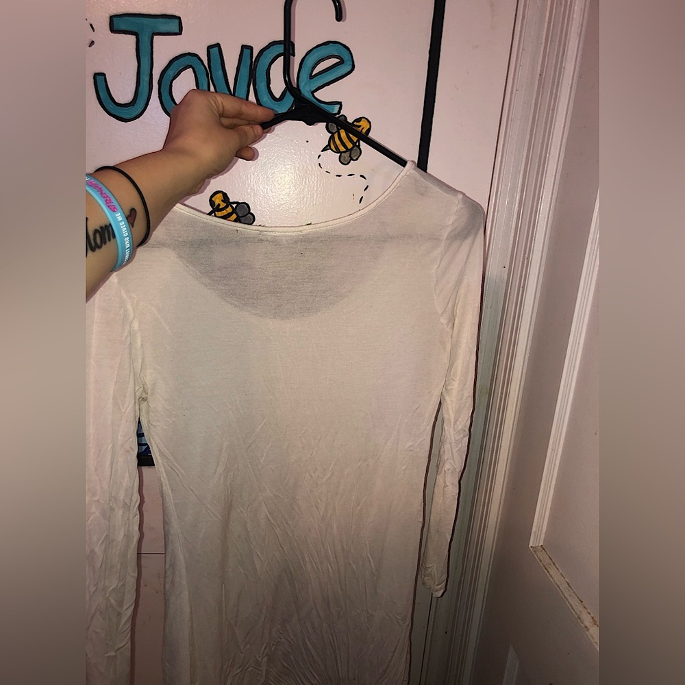 Ambiance White See Through Shirt